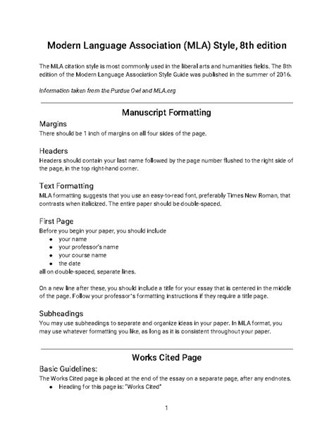 Image result for MLA 8th Edition Style Guide