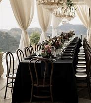 Image result for High Black Banquet Table