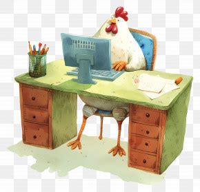 Image result for Hen Using a Computer