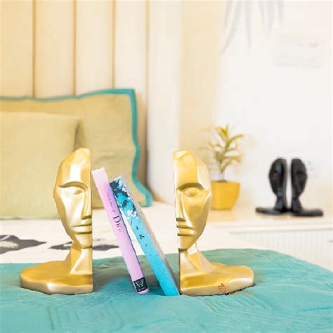 Philosophical Human Face Bookend