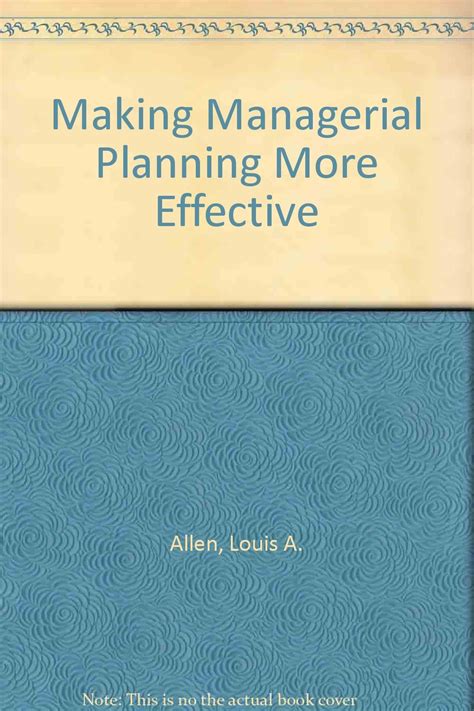 Buy Making Managerial Planning More Effective Book Online at Low Prices ...
