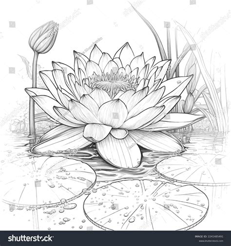 How To Draw Water Lily Pads