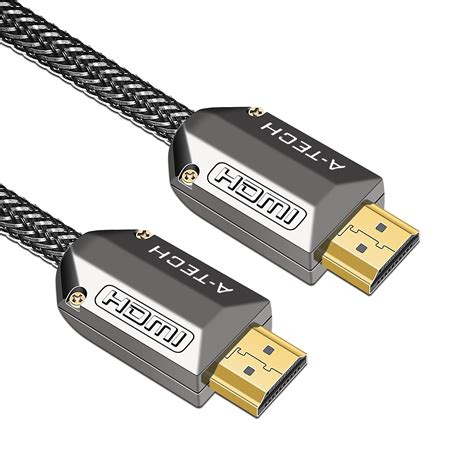 A-technology Nylon Mesh 33ft hdmi Cable- 4K HDMI 2.0 Ready - High Speed ...