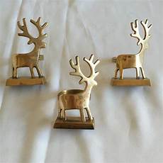 Bronze Reindeer Napkin Ring by Vintage Gold Reindeer Napkin Rings By Iamia Bronze Reindeer Napkin Ring