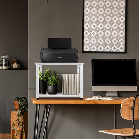 Cakokow Under Desk Printer Stand - 2-Tier Industrial Mobile India | Ubuy
