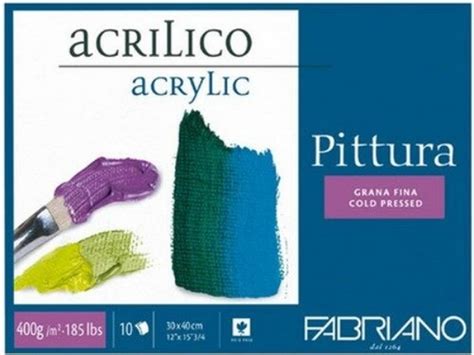 htconline.in| Fabriano Pittura Acrylic Blocks 400GSM 30X40CM (10 Sheets)