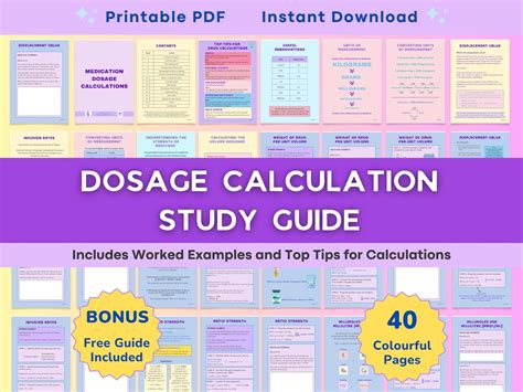 Image result for Nursing Math Study Guide