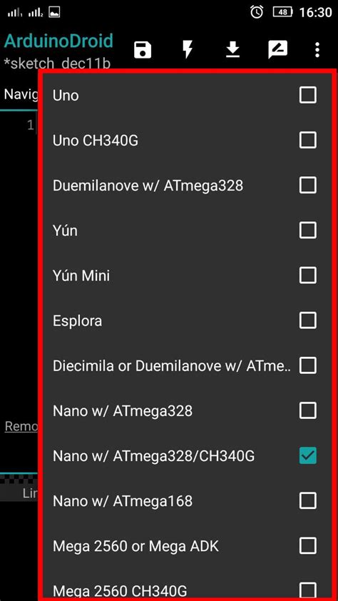 Mobile Arduino IDE 的图像结果
