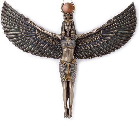 Buy Veronese Design Egyptian Goddess Isis Spreading Wings Wall Plaque ...