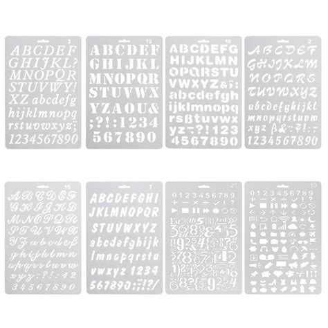 Buy ZUKEY8PCS Alphabet Painting Assorted Styles Plastic Number and ...