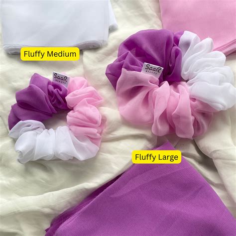 SPRING BLOSSOM MULTI COLOURED GEORGETTE SCRUNCHIES – SAAR BEAUTY