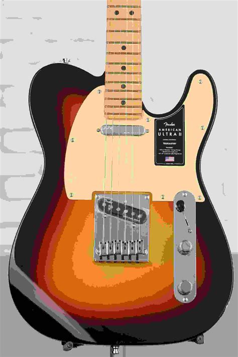 Fender American Ultra II Telecaster Electric Guitar - Ultraburst, Maple ...