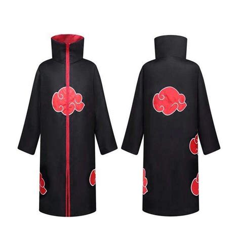 CGG 8 Piece Set Anime Naruto Akatsuki Itachi Cosplay Costume, Uchiha ...