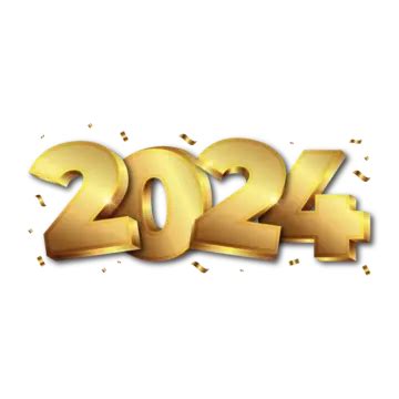 2024 New Year Text PNG Transparent Images Free Download | Vector Files ...