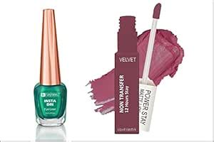 Buy Krayons Insta Dri Sparkling Eyeliner, Green, 7ml And Power Stay ...