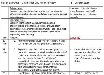 Image result for CLIL Lesson On Classifying Plants