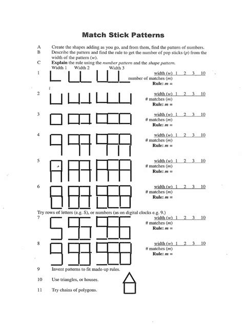Image result for Linear and Matchstick Patterns