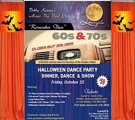 ADAGIO BIG BAND HALLOWEEN DINNER DANCE PARTY, Lenzi's Catering, Lenzi's ...