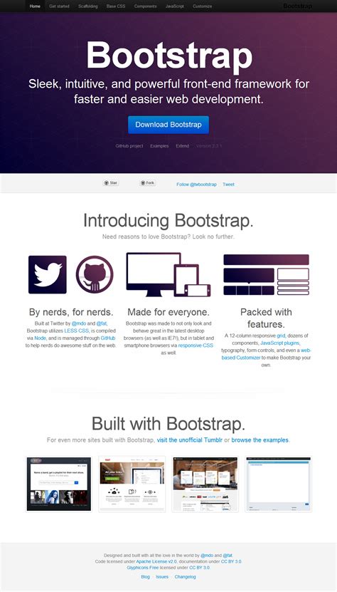 Bootstrap Web 的图像结果