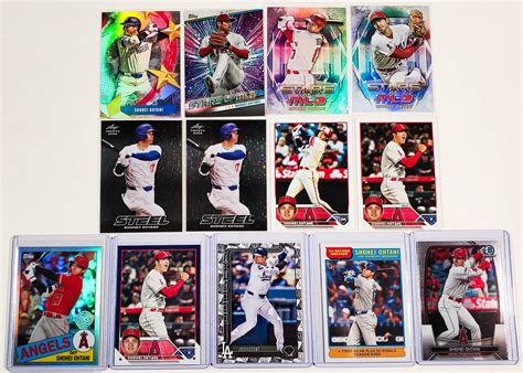 Lot of (13) Shohei Ohtani Topps Chrome, Leaf Trinity, Bowman Chrome ...