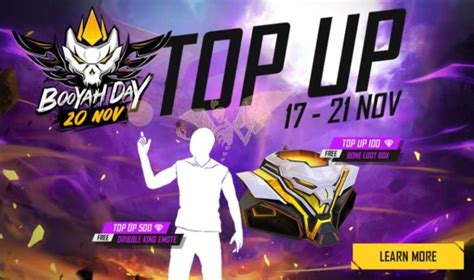 Free Fire Booyah Day Top Up: Get The Bone Loot Box Skin And Dribble ...