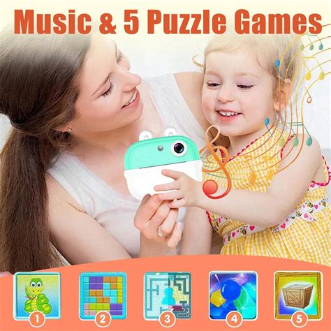 Kids Camera Instant Print,2.5K Digital Video Instant Print Camera For ...