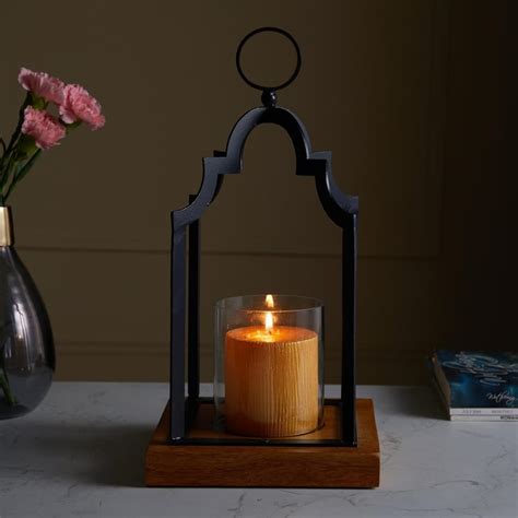 Buy Corsica Fest Wood Base Hanging Lantern from Corsica by Home Centre ...