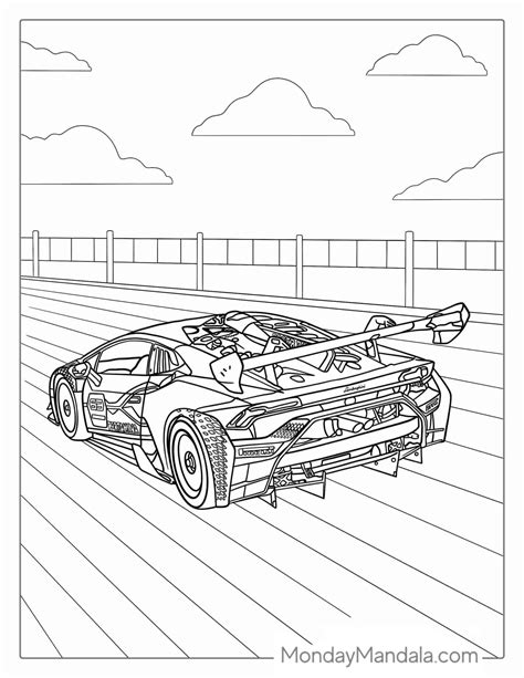 30 Race Car Coloring Pages (Free PDF Printables)
