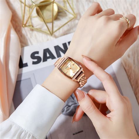 Giordano Analog Watch for Women – Elegant Square Cut-Glass Dial ...