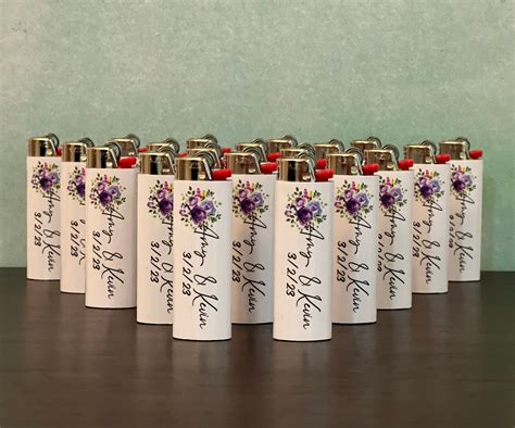 Wedding favor custom lighters – Artofit