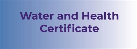 Saraswati Vidya Mandir Sr. Sec. Schooll | Water And Health Certificate