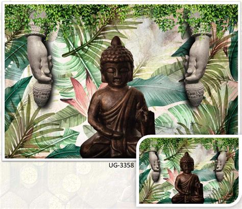 Lord Buddha Hands Exotic Tropical Wallpaper – Myindianthings