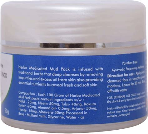 Buy VED TATTVA HERBO MEDICATED MUD PACK 50GMS (PACK OF 4) Online & Get ...