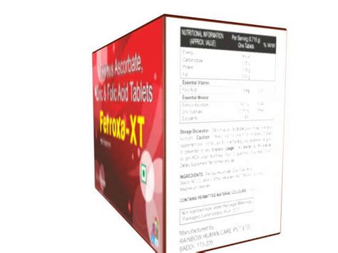 Rainbow Human Care Pvt Ltd-Ferrous Asparto Glycinate, L-Methylfolate ...