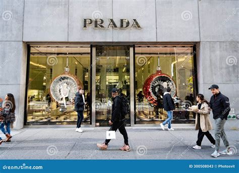 New York City, USA - November 11, 2023: Prada Store Department in New ...