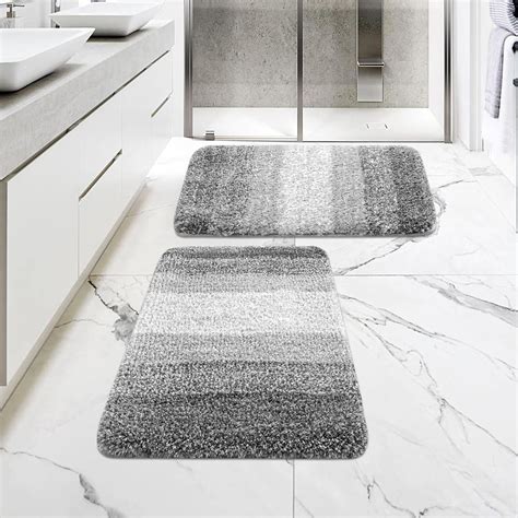 Amazon.com: MitoVilla Small Bathroom Rugs Sets 2 Piece, Non Slip Bath ...