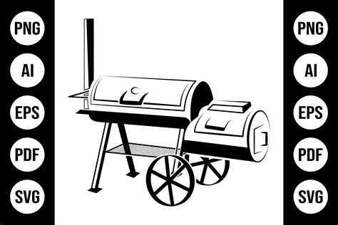 BBQ Grill Smoker Graphic by Arsad Uzzaman · Creative Fabrica