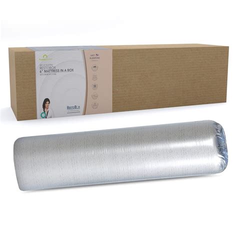 Buy Restobox 6-Inches Memory Foam Roll Queen Mattress, 150x195cm - Grey ...