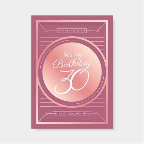 Carte Invitation Anniversaire 50 Ans Originale - Vecteurs : téléchargez ...