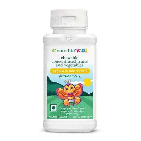 Amway Nutrilite Kids Chewable Concentrated Fruits & Vegetables ...
