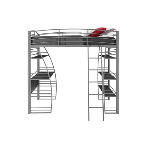 Twin Sandy Loft Bed with Integrated Desk and Shelves India | Ubuy
