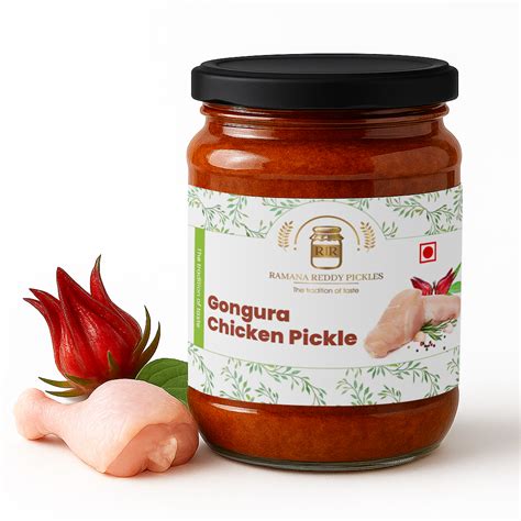 Buy Gongura Chicken Online - Authentic & Natural | Ramana Reddy Pickles