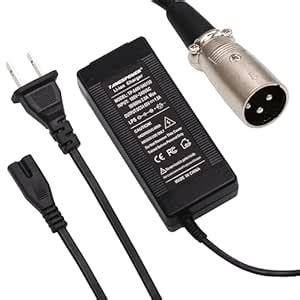 48V Charger Output 54.6V 1.5A 3-pin XLR Male Plug for 13S Lithium ...