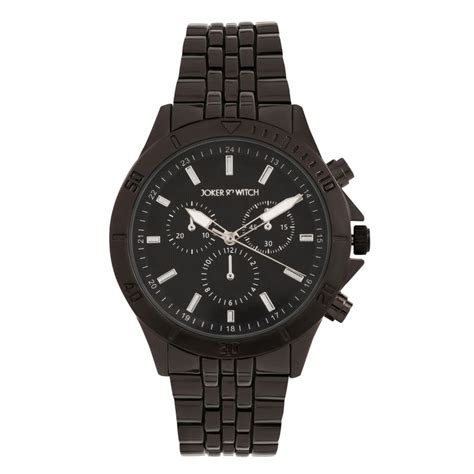 Buy Joker & Witch Connery All Black Metallic Strap Watch Online