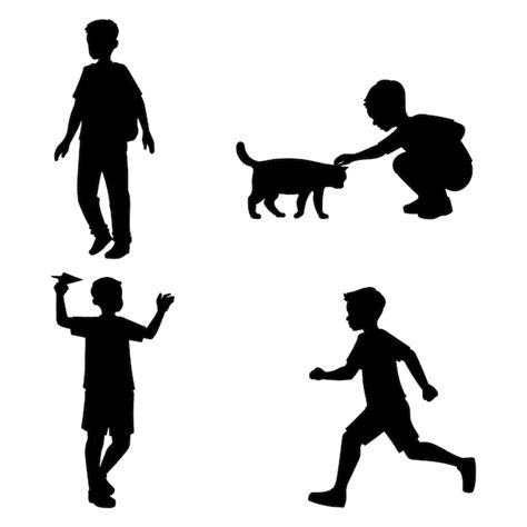 Images de Silhouette Garcon – Téléchargement gratuit sur Freepik