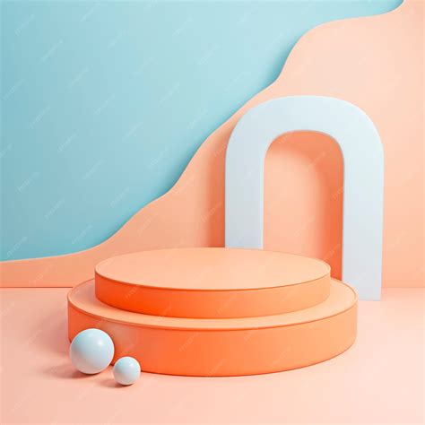 Scène minimaliste avec podium 3D | Photo Gratuite