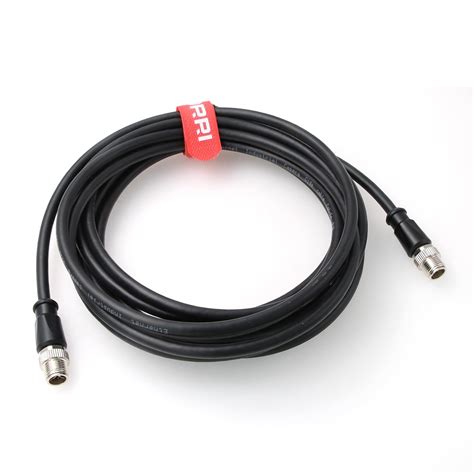 DRRI Heavy Duty M12 X-Coded Male to M12 X-Coded Male Shielded CAT 6 ...