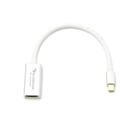 Buy BlueRigger Mini DisplayPort (DP) to HDMI Female 4K Adapter, 0.65 ft ...