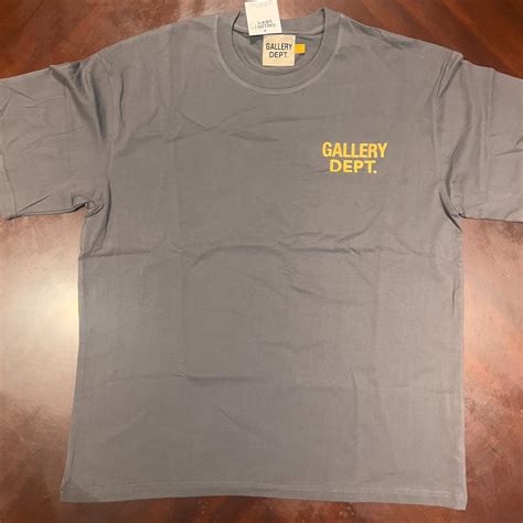 Gray & Yellow Gallery Dept T Shirt - Large Brand New... - Depop