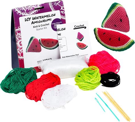Buy Darn Good Yarn - Watermelon DIY Crochet amigurumi - Crochet Kit ...
